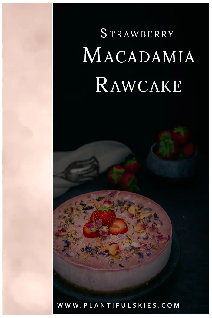 Erdbeer Macadamia Raw Cake