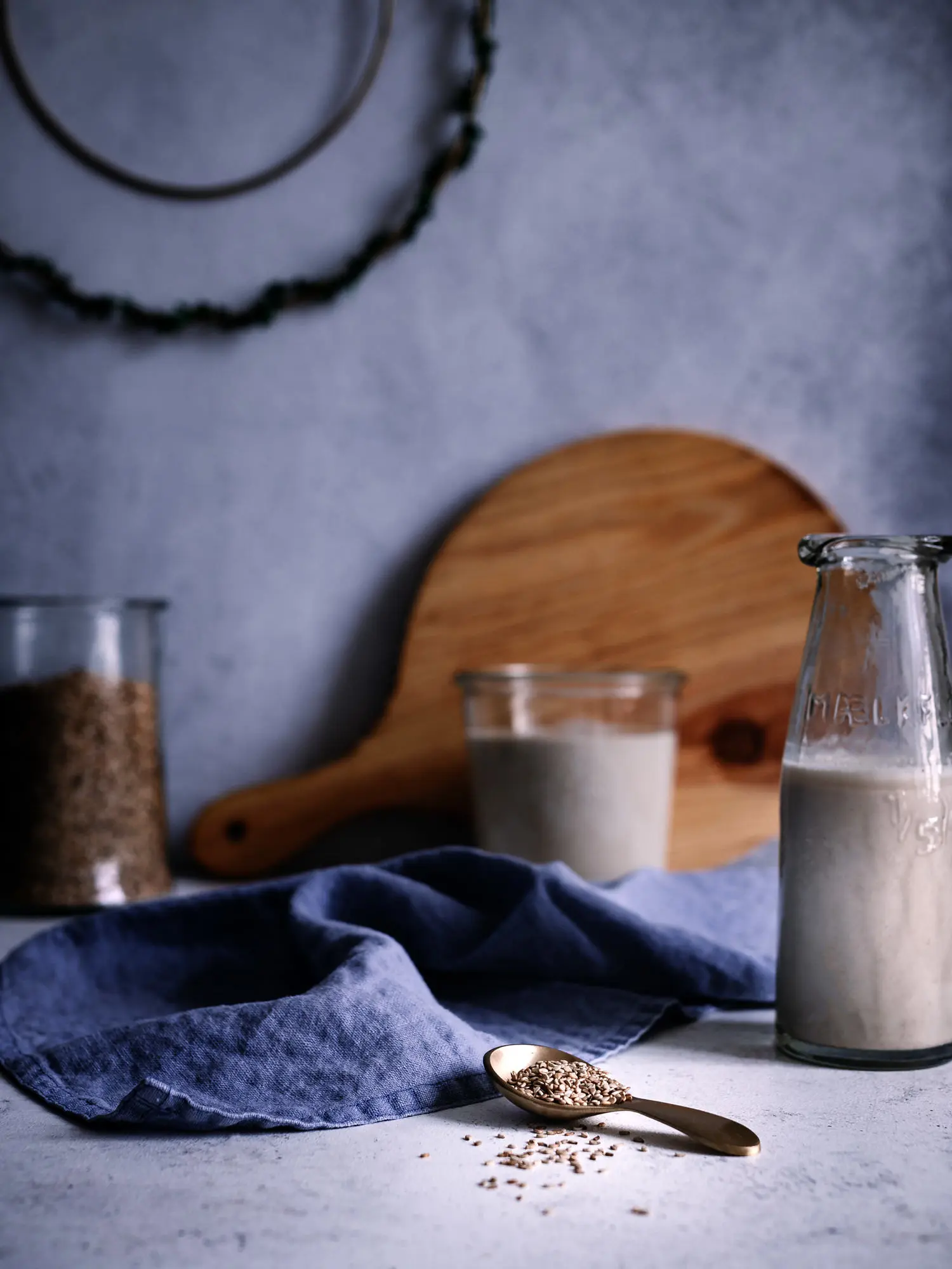 Sesammilch einfach selber machen aus Sesamsamen