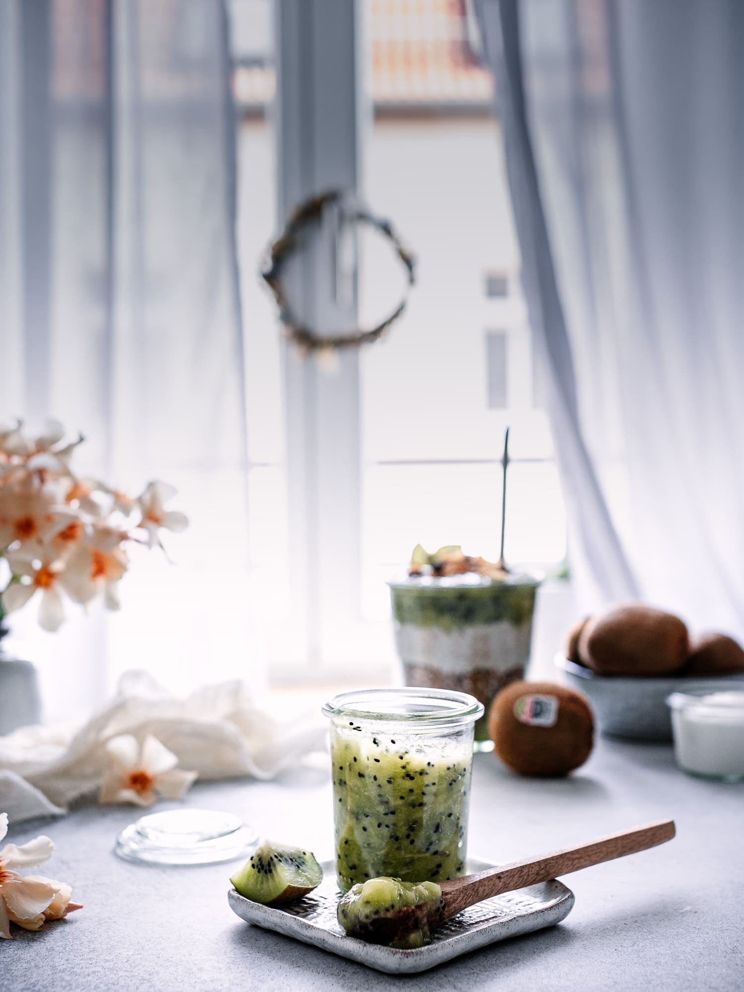 Kiwi Kardamom Kompott ohne Kochen