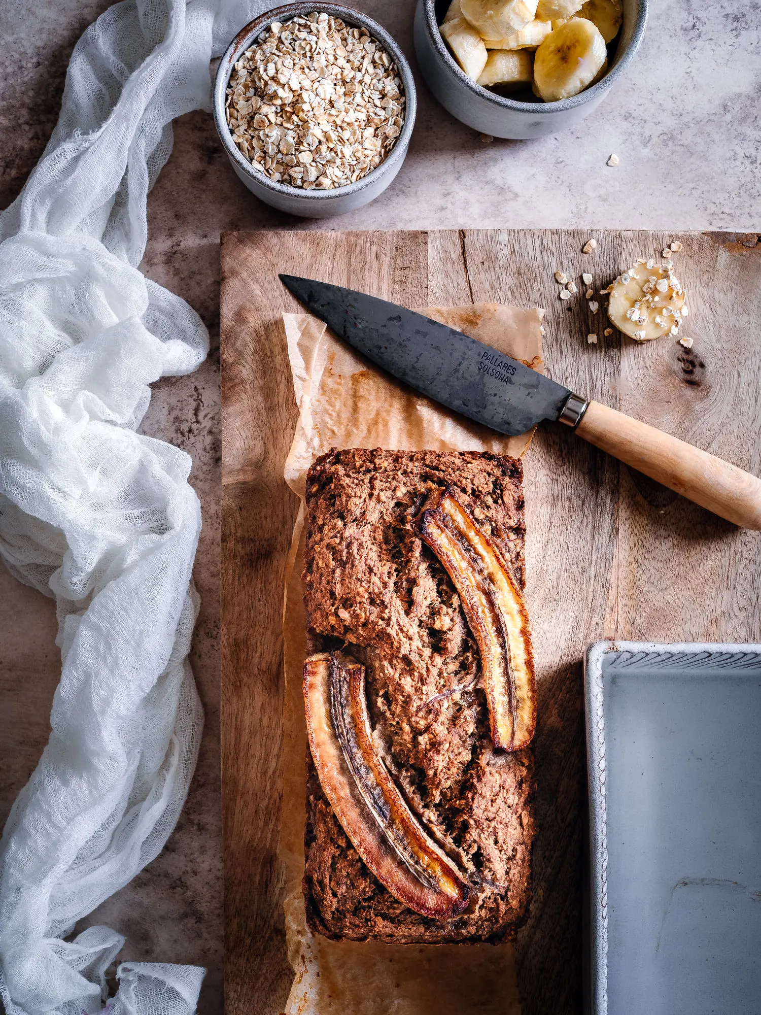 Zuckerfrei Backen: Bananenbrot vegan