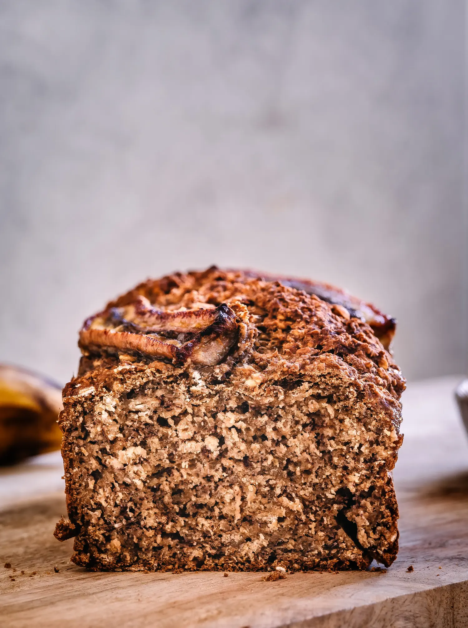 Anschnitt vom veganen Bananenbrot